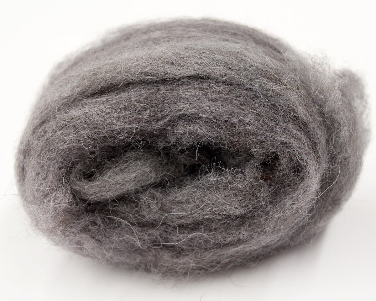 Wool Roving 20g - Grey