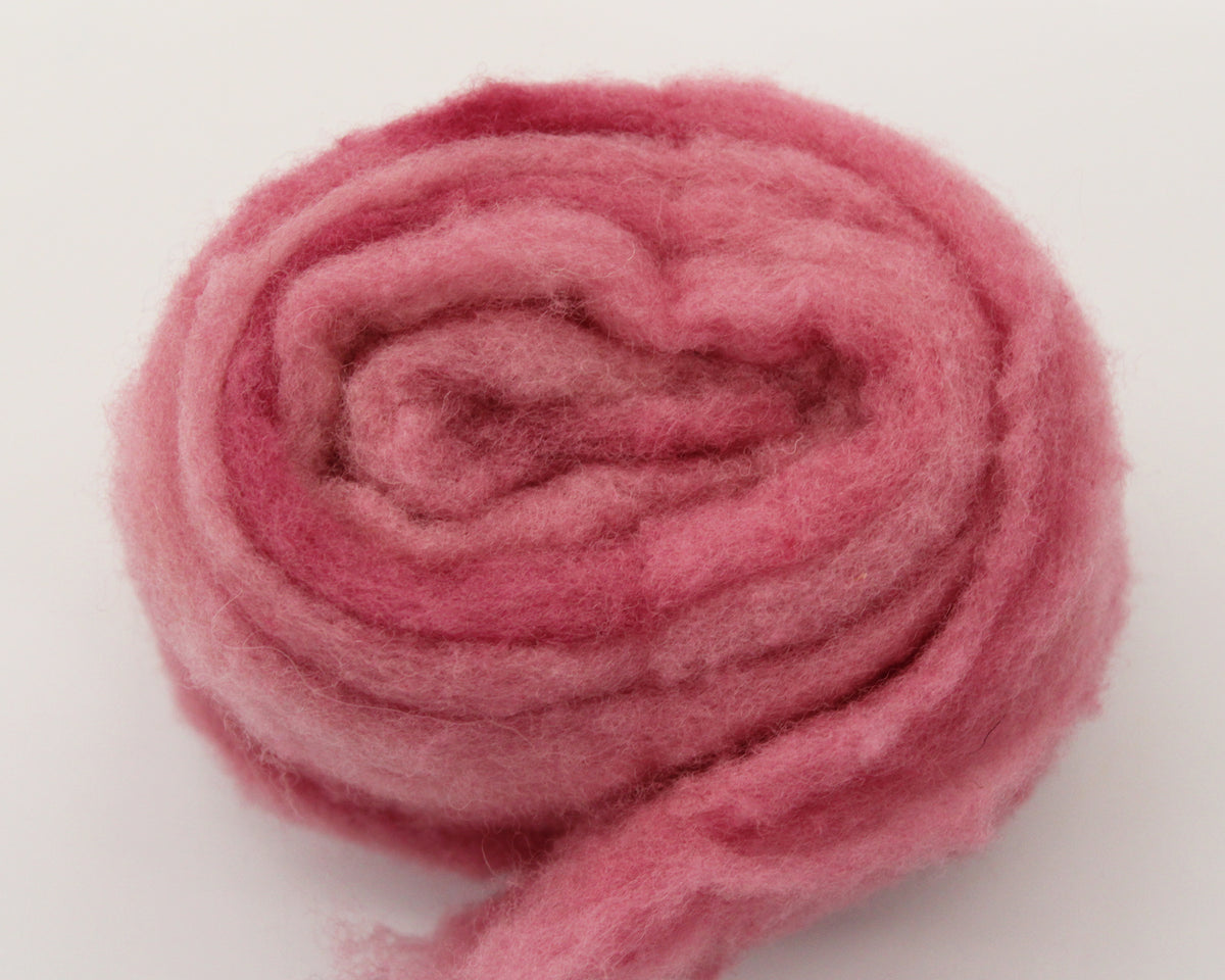 Wool Roving 20g - Raspberry Swirl