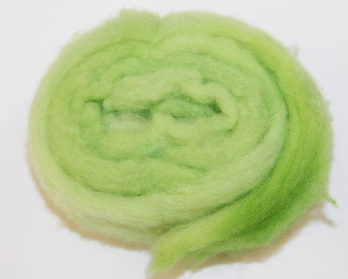 Wool Roving 20g - Sour Apple