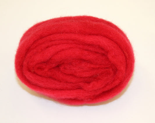 Wool Roving 20g - Red
