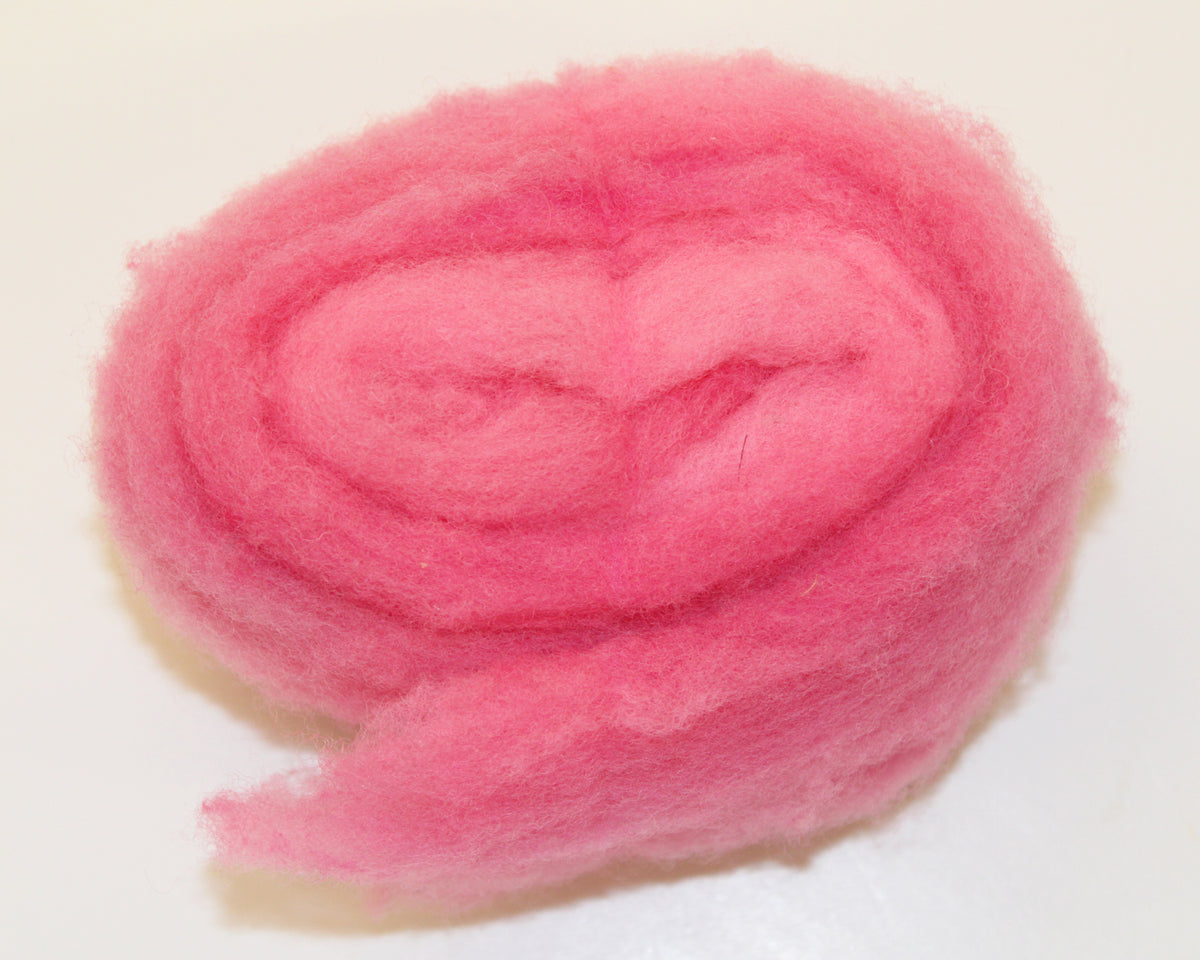 Wool Roving 20g - Cotton Candy