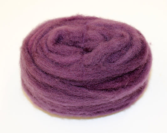 Wool Roving 20g - Eggplant