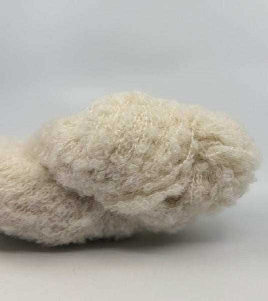 Natural Alpaca and Wool Boucle
