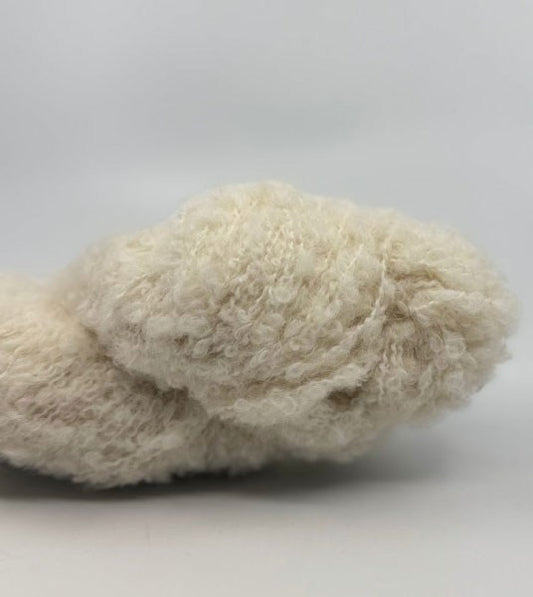 Natural Alpaca and Wool Boucle
