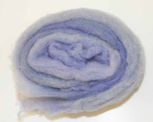 Wool Roving 20g - Periwinkle Cloud