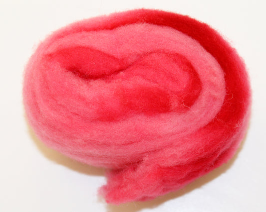 Wool Roving 20g - Poinsettia