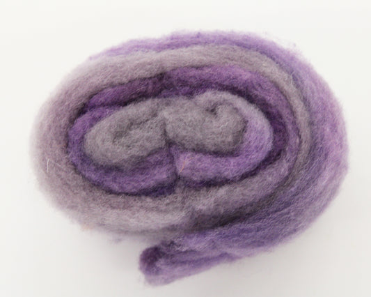 Wool Roving 20g - Purple Wave