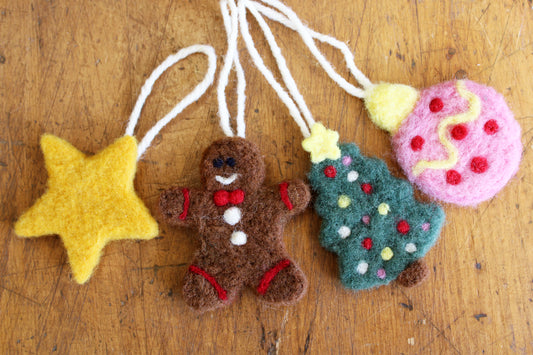 Needle Felted Christmas Ornaments Workshop, Nov 28th, 1-3pm